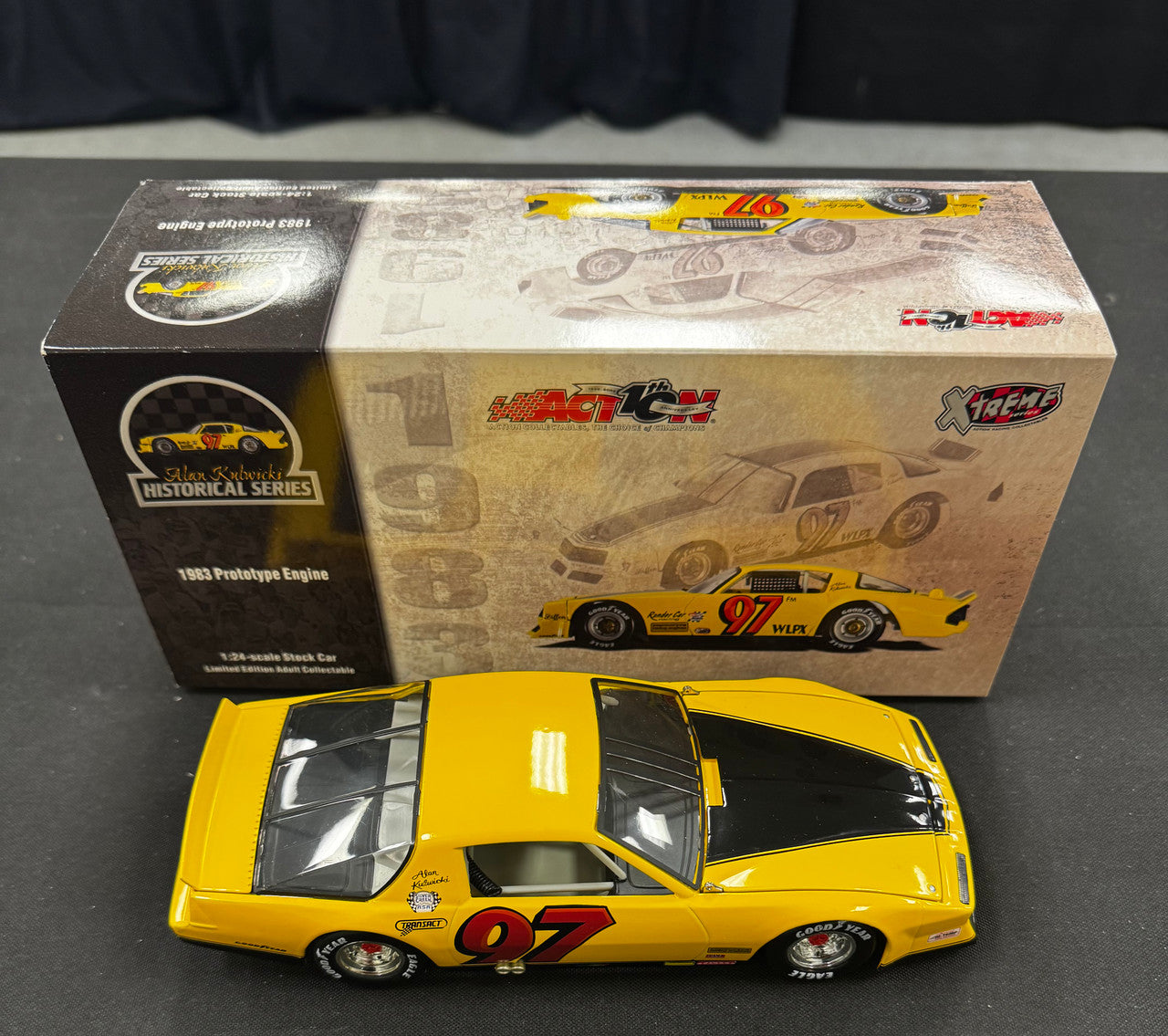 Action Racing Alan Kulwicki #97 1983 Prototype Racing Engines Chevy Camaro 1:24
