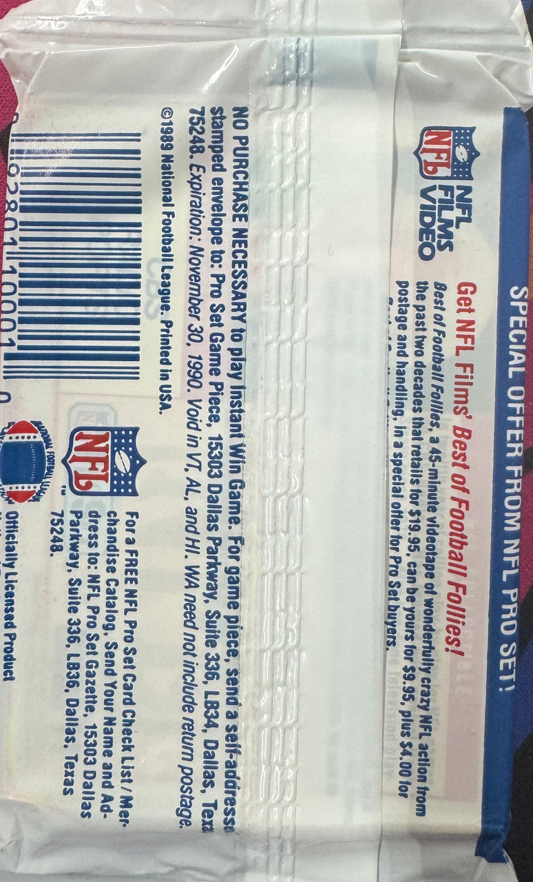 1989 Pro Set Football Series 2 Pack
