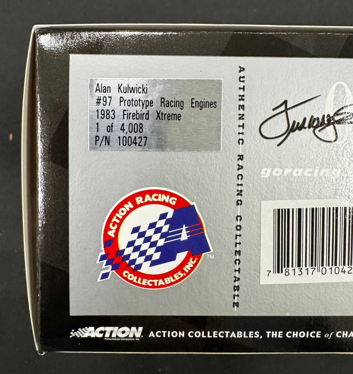 Action Racing Alan Kulwicki #97 1983 Prototype Racing Engines Chevy Camaro 1:24