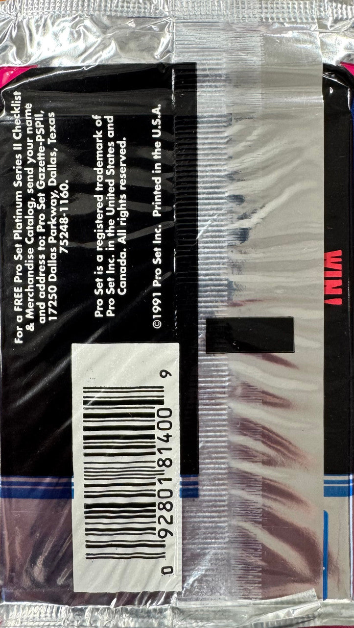 1991 Pro Set Football Platinum Series 2 Pack