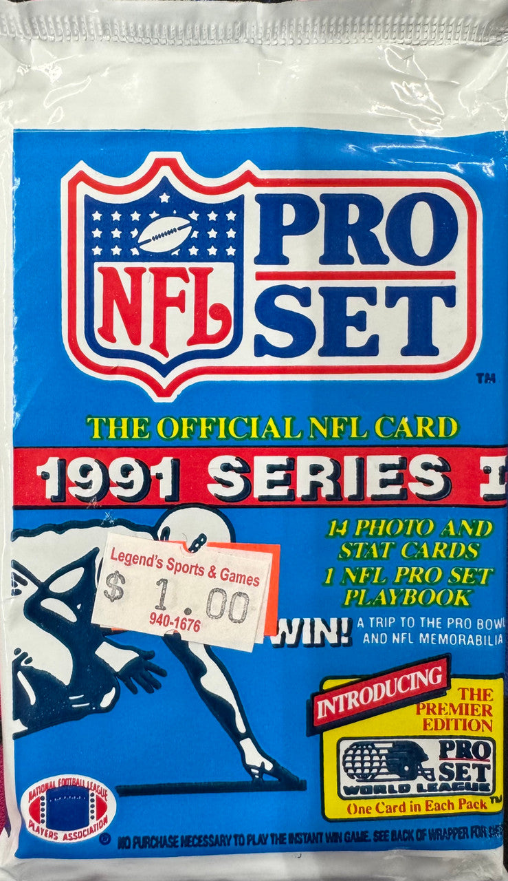 1991 Pro Set Football Series 1 Pack