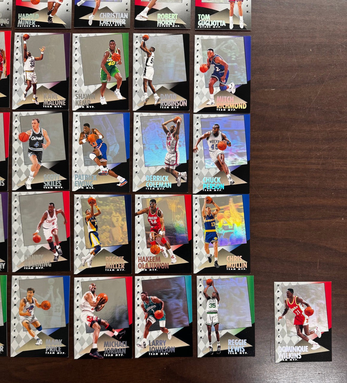 1993 Upper Deck NBA MVP Hologram Set (36) Jordan O'Neal Barkley Ewing