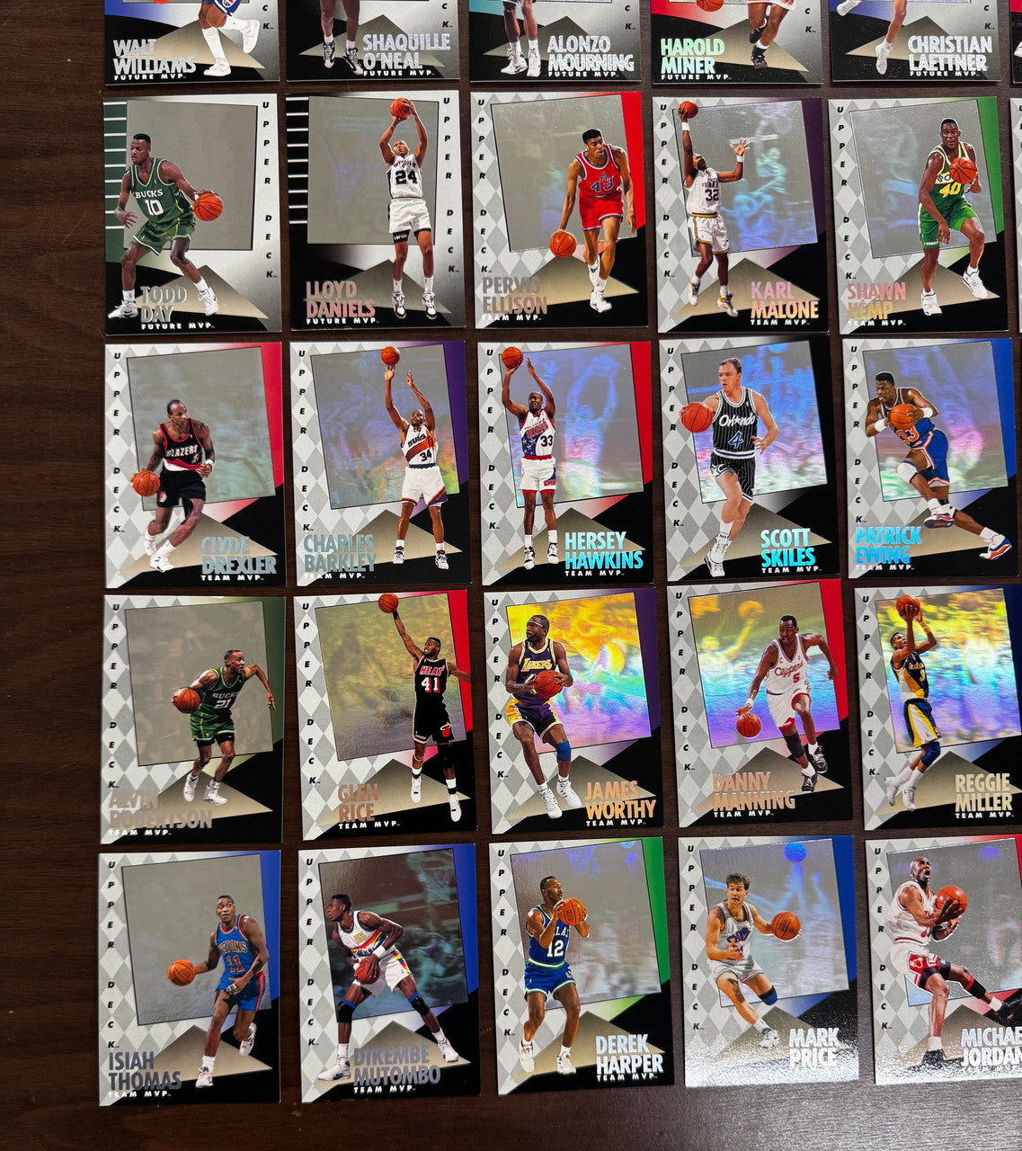 1993 Upper Deck NBA MVP Hologram Set (36) Jordan O'Neal Barkley Ewing