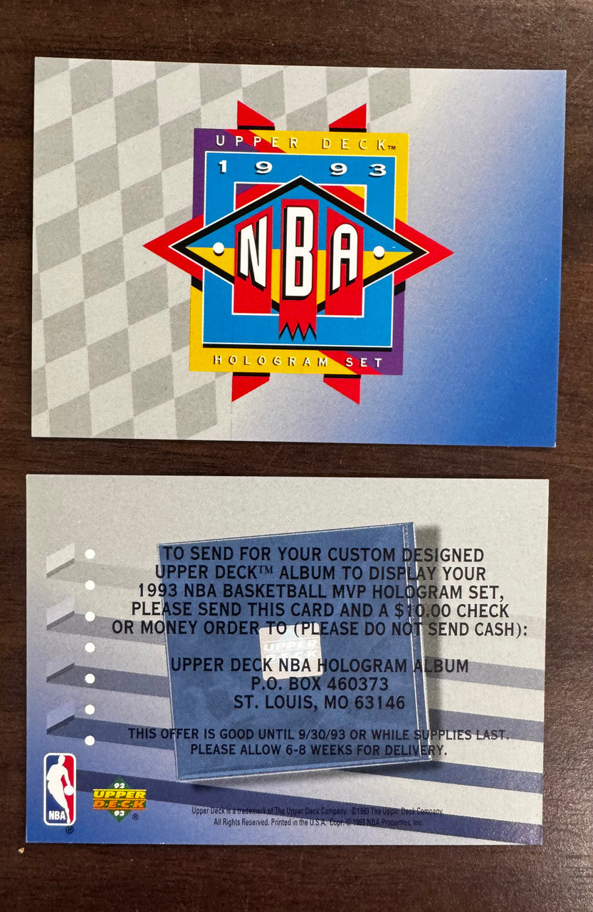 1993 Upper Deck NBA MVP Hologram Set (36) Jordan O'Neal Barkley Ewing