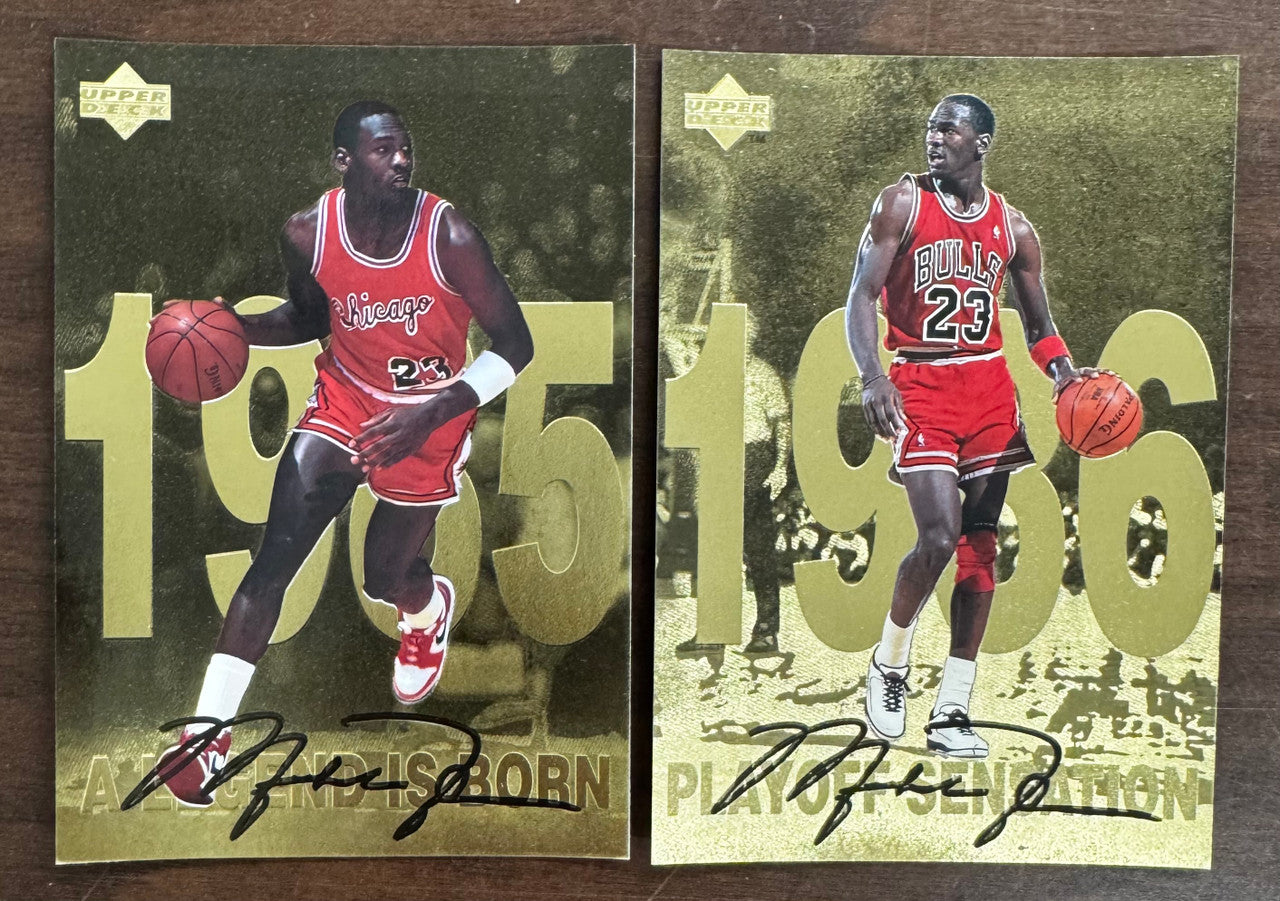 1998-99 Upper Deck Gatorade Michael Jordan Gold Oversized Set (12)