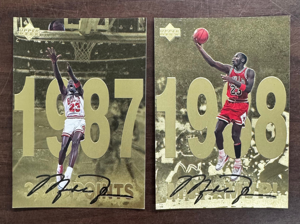 1998-99 Upper Deck Gatorade Michael Jordan Gold Oversized Set (12)