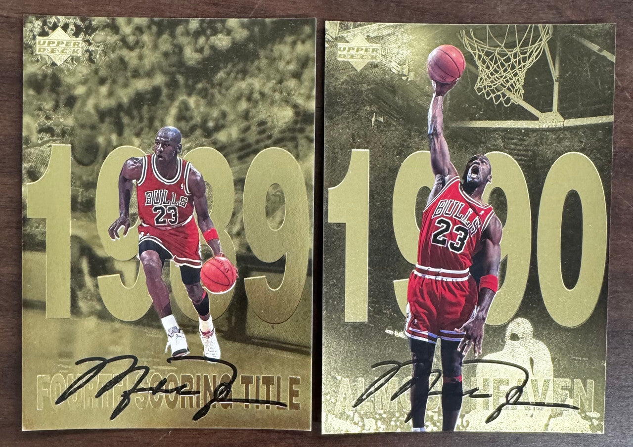 1998-99 Upper Deck Gatorade Michael Jordan Gold Oversized Set (12)