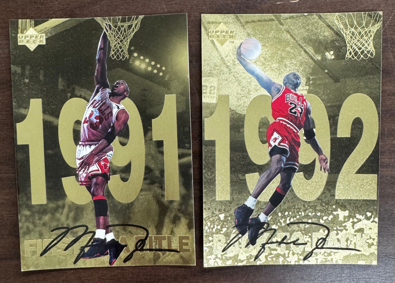 1998-99 Upper Deck Gatorade Michael Jordan Gold Oversized Set (12)