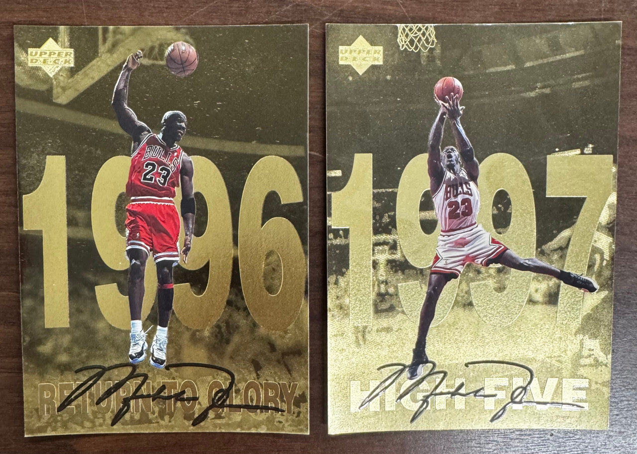 1998-99 Upper Deck Gatorade Michael Jordan Gold Oversized Set (12)