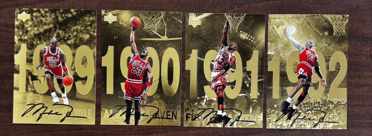 1998-99 Upper Deck Gatorade Michael Jordan Gold Oversized Set (12) "B"