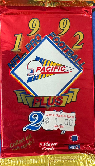 1992 Pacific Plus Football Gravity Feed Pack