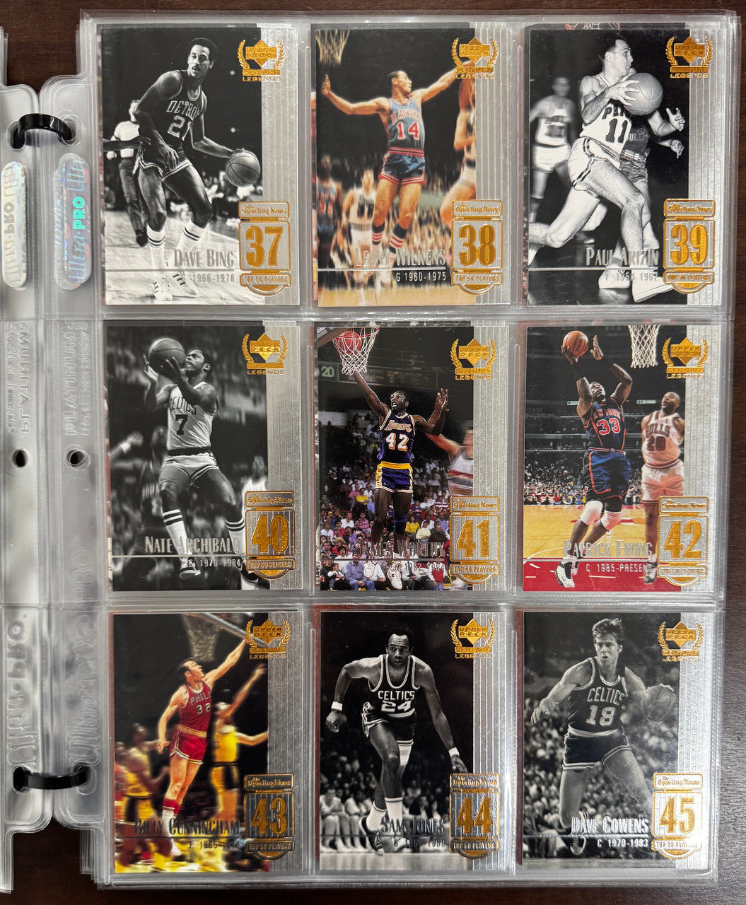 1999-00 UD Basketball Century Legends Partial Set (70) + Top 50 Partial Set (49)