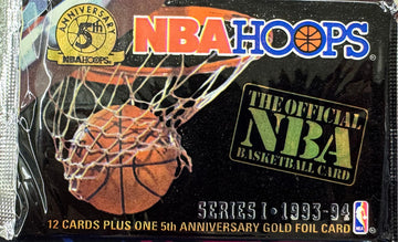1993/94 NBA Hoops Basketball Series 1 Pack