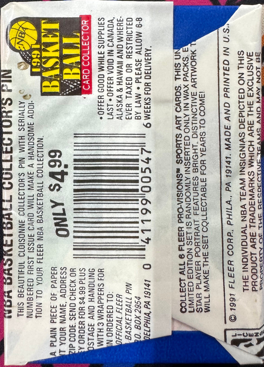 1991/92 Fleer Basketball Wax Pack