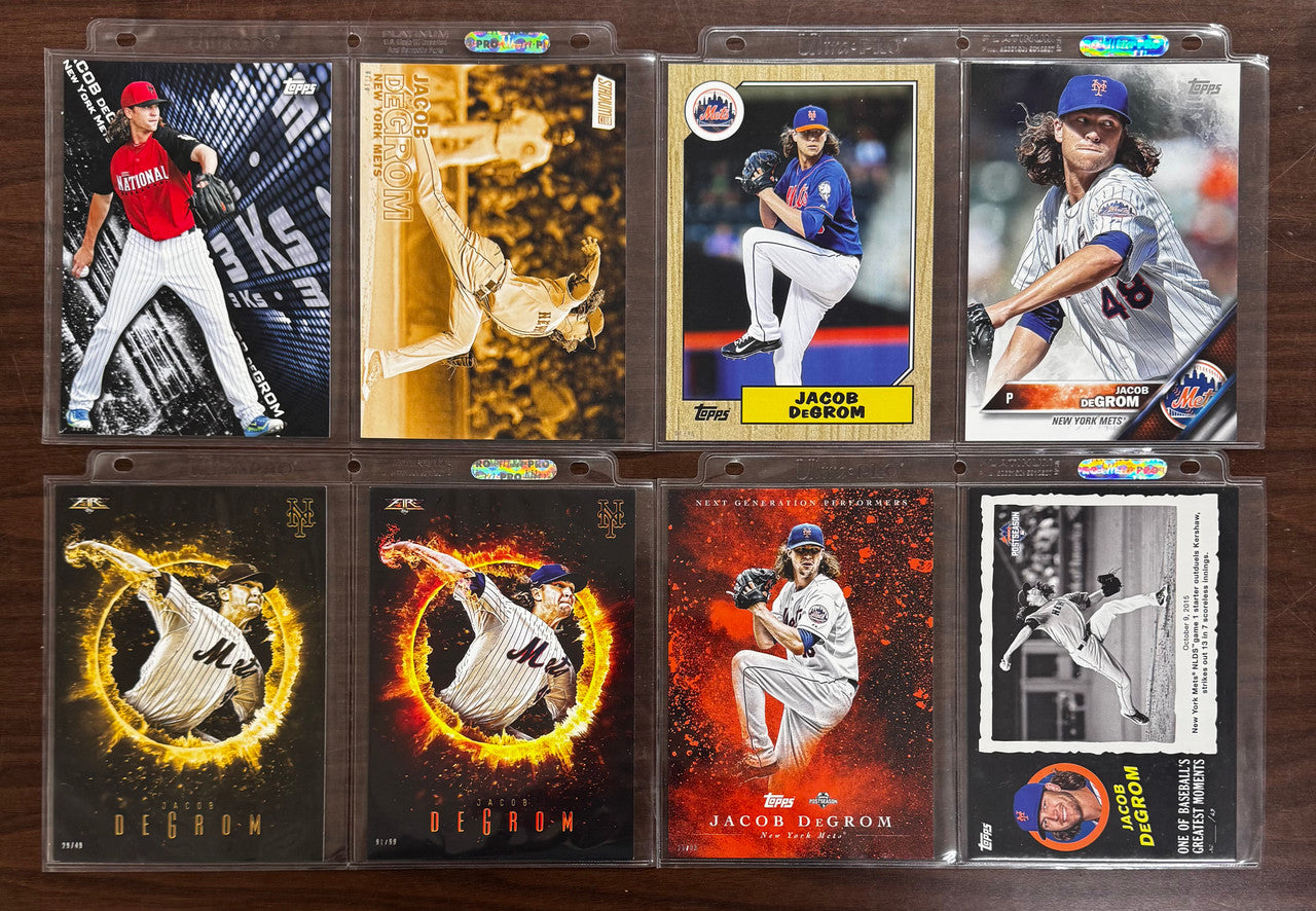 2015-20 Topps/Stadium Club/Allen & Ginter Jacob deGrom Oversized/Box Topper Lot