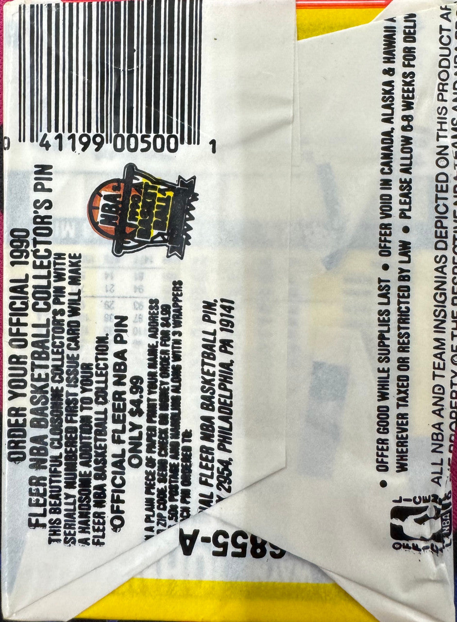 1990/91 Fleer Basketball Wax Pack