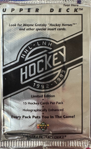 1992/93 Upper Deck NHL Hockey Series 1 Pack