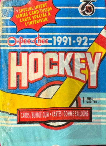 1991/92 O-Pee-Chee Hockey Wax Pack