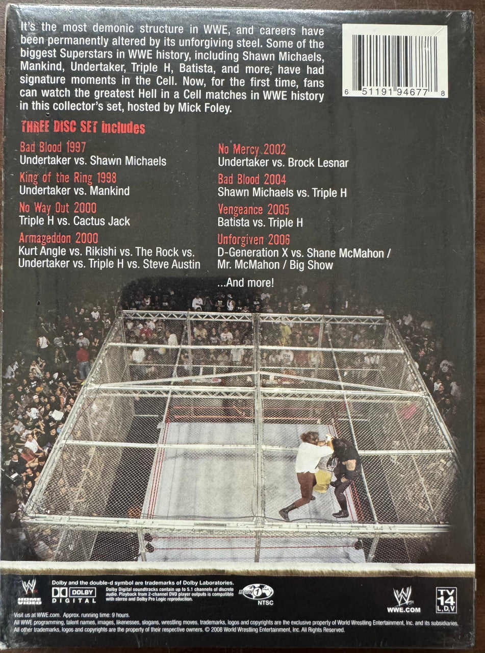 WWE Greatest Hell In A Cell Matches Of All Time DVD Set Sealed Brand New