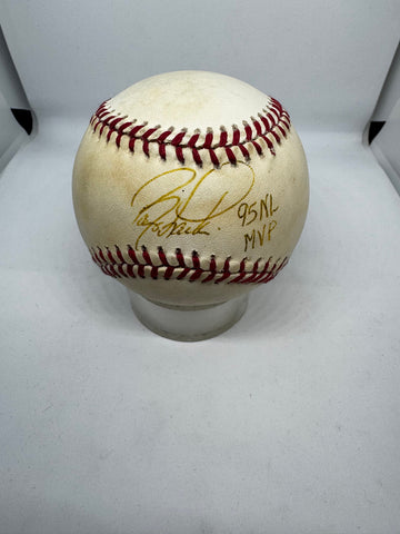 Barry Larkin Signed Autographed Inscribed Rawlings ONL Baseball JSA