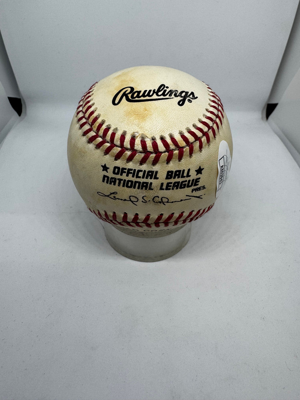 Barry Larkin Signed Autographed Inscribed Rawlings ONL Baseball JSA