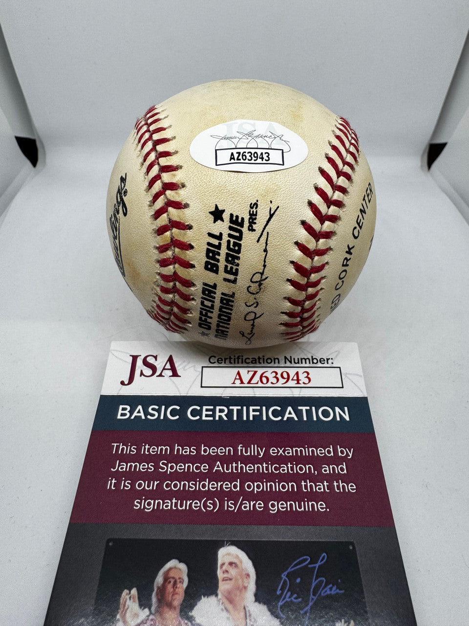 Barry Larkin Signed Autographed Inscribed Rawlings ONL Baseball JSA