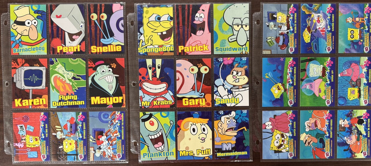 2009 Topps Spongebob Squarepants Series 1 Complete Card Set 90/90 READ