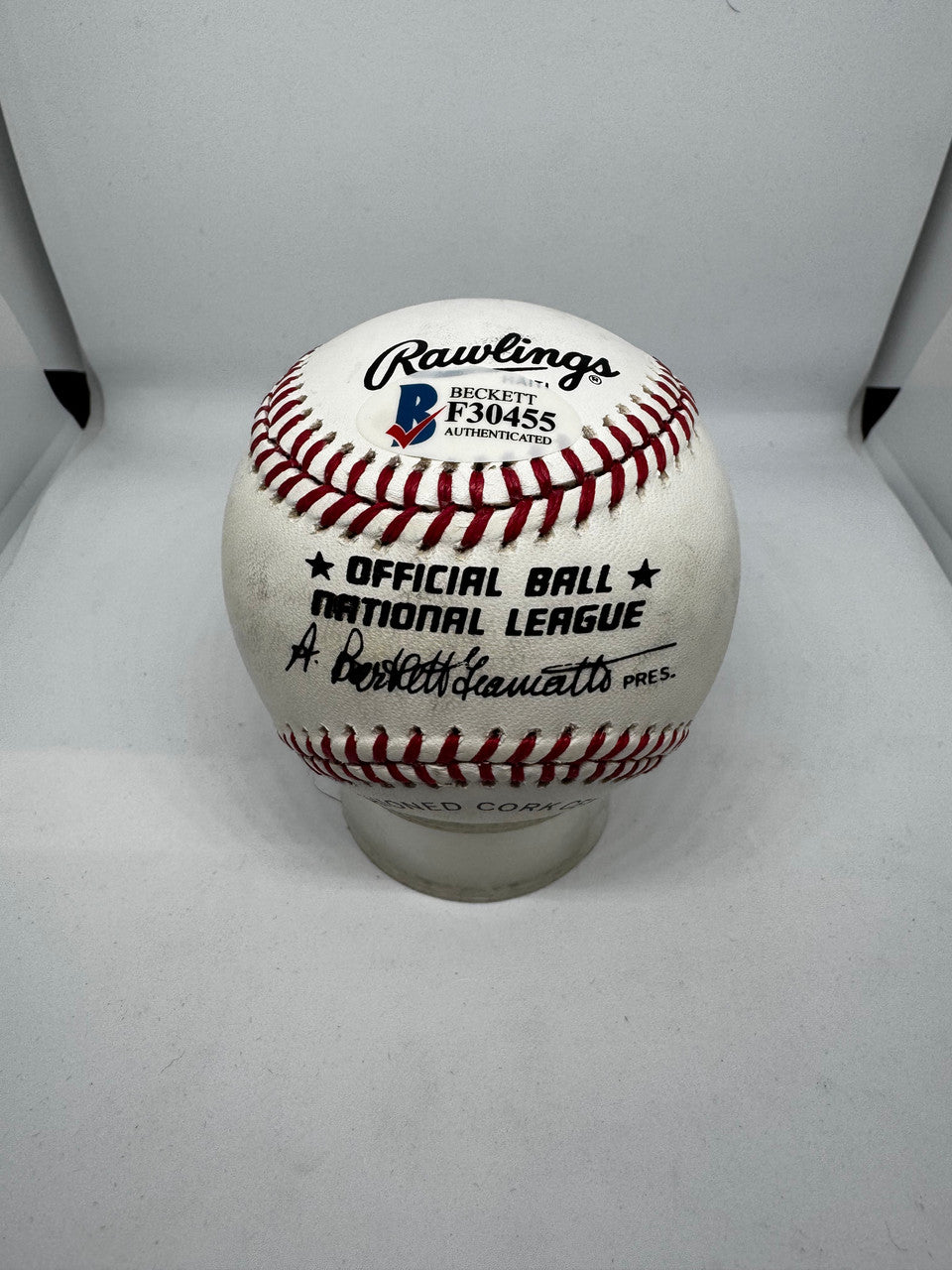 Richie Ashburn Signed Autographed Rawlings ONL Baseball Beckett