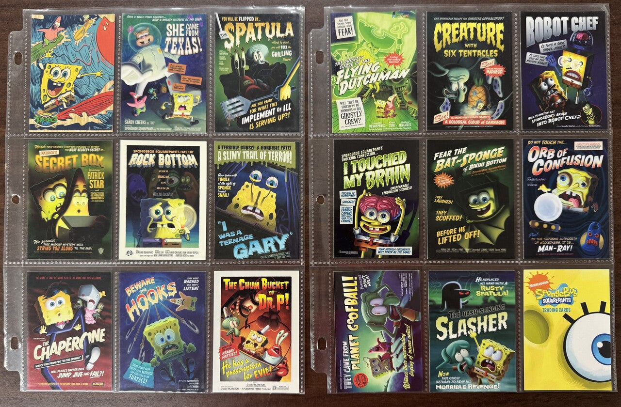 2009 Topps Spongebob Squarepants Series 1 Complete Card Set 90/90 READ
