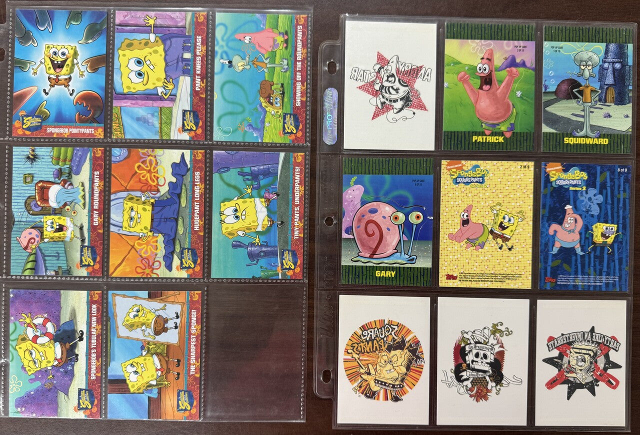 2009 Topps Spongebob Squarepants Series 2 Partial Card Set 89/90 W/ Inserts