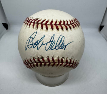 Bob Feller Signed Autographed Rawlings OML Baseball JSA *960