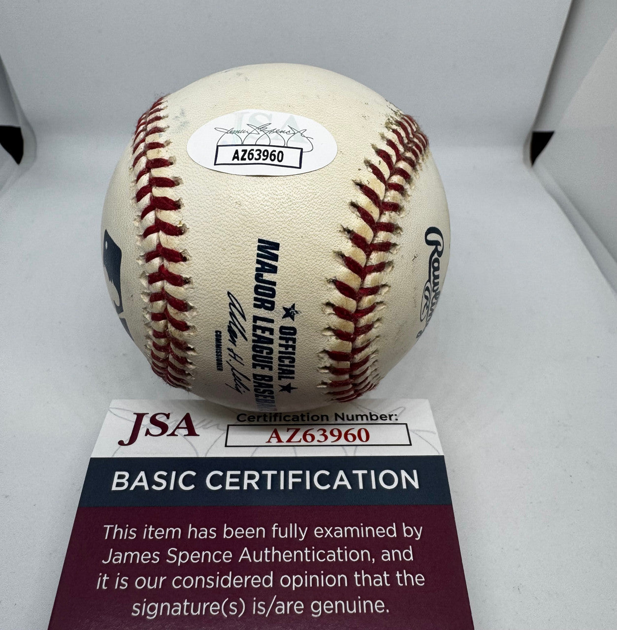 Bob Feller Signed Autographed Rawlings OML Baseball JSA *960
