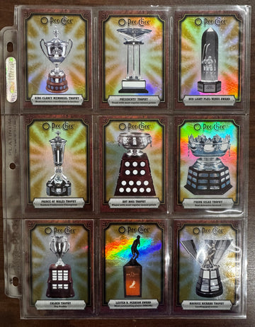2008-09 O-Pee-Chee Hockey Foil Trophies Set (19) NM-MT