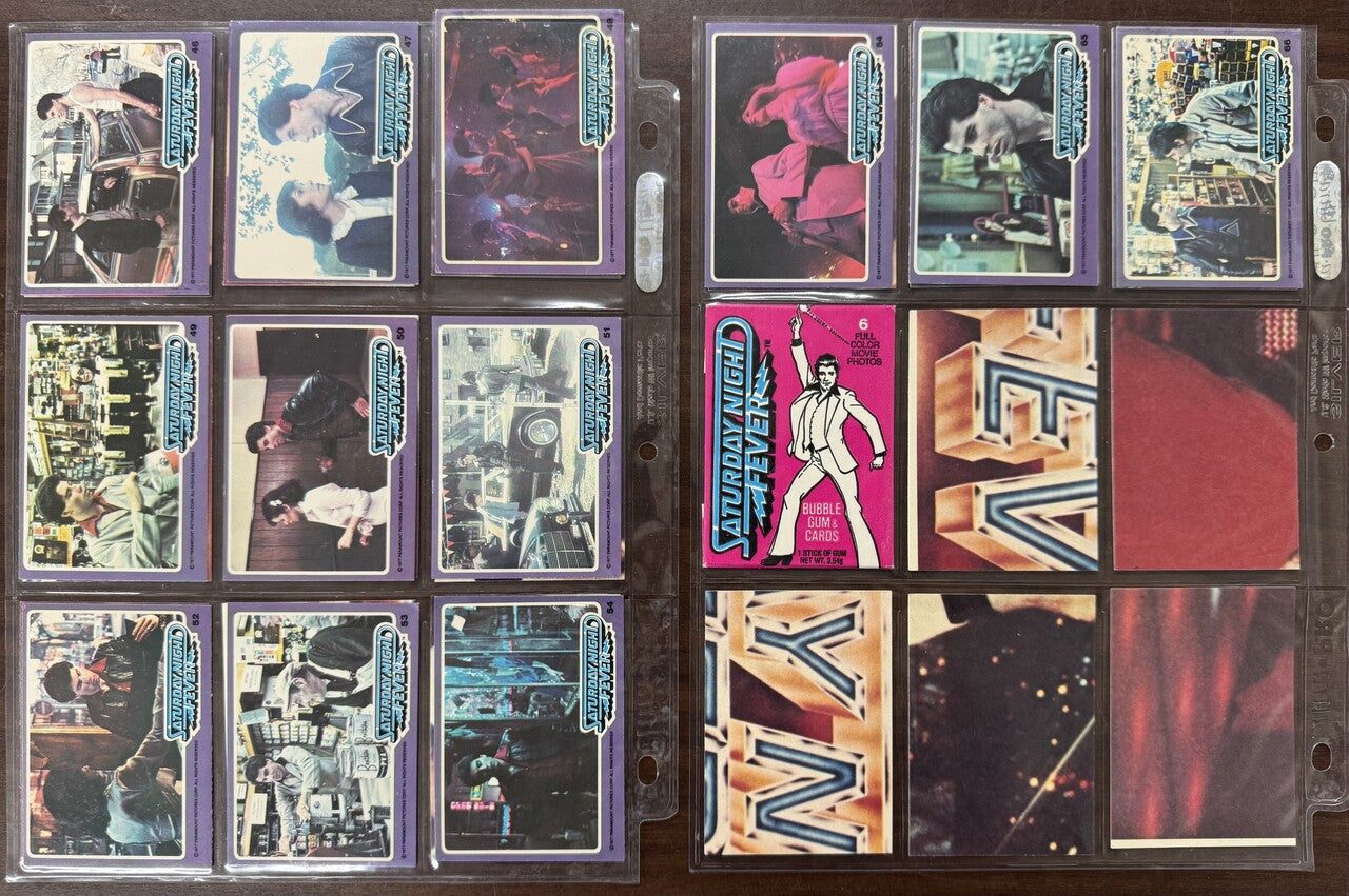 1977 Donruss Saturday Night Fever Complete Card Set (66) EX-NM