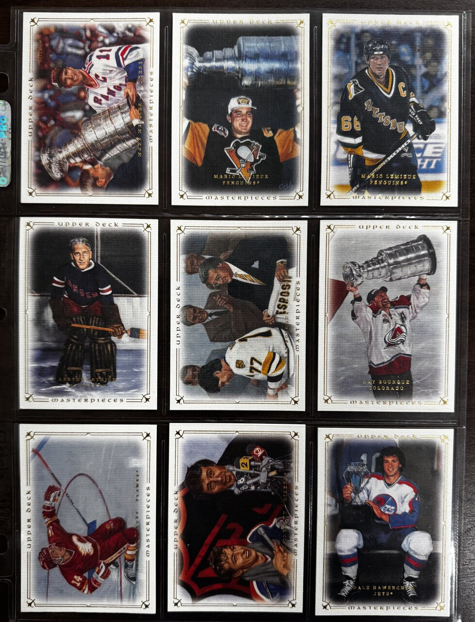 2008-09 Upper Deck Masterpieces Hockey Complete Set (87) NM-MT