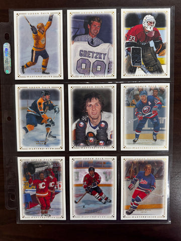 2008-09 Upper Deck Masterpieces Hockey Complete Set (87) NM-MT
