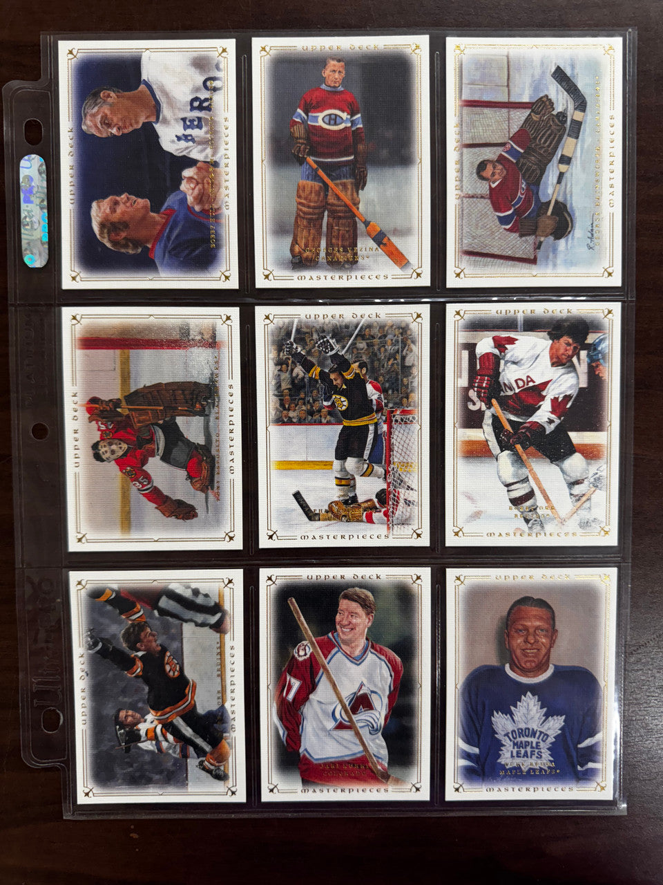 2008-09 Upper Deck Masterpieces Hockey Complete Set (87) NM-MT