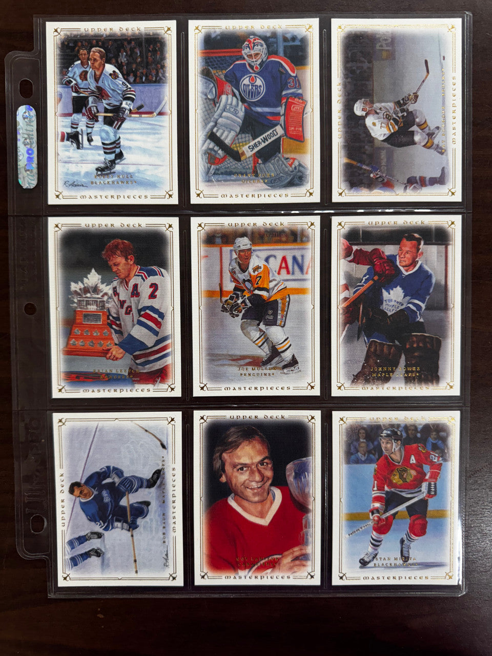 2008-09 Upper Deck Masterpieces Hockey Complete Set (87) NM-MT