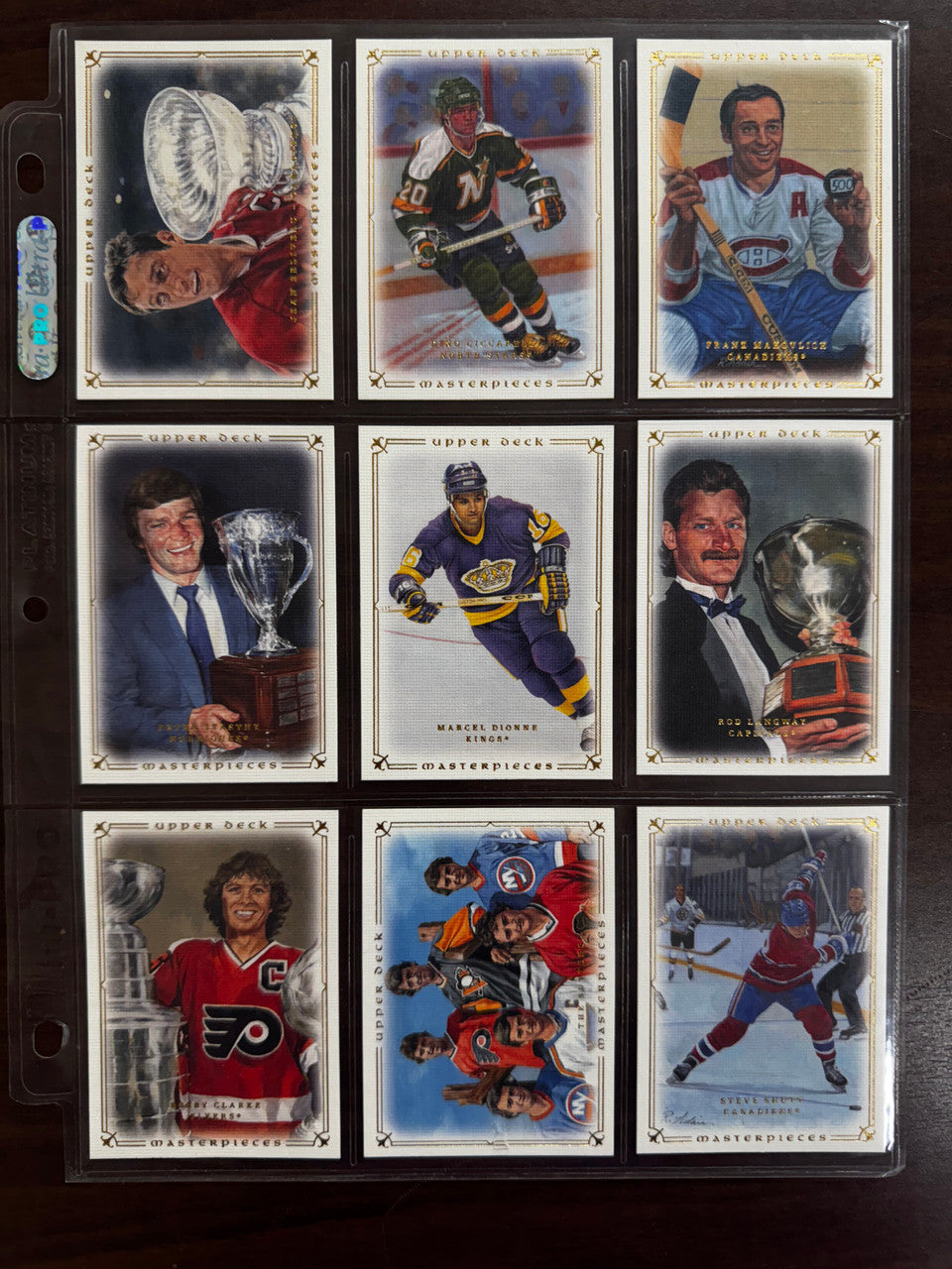 2008-09 Upper Deck Masterpieces Hockey Complete Set (87) NM-MT