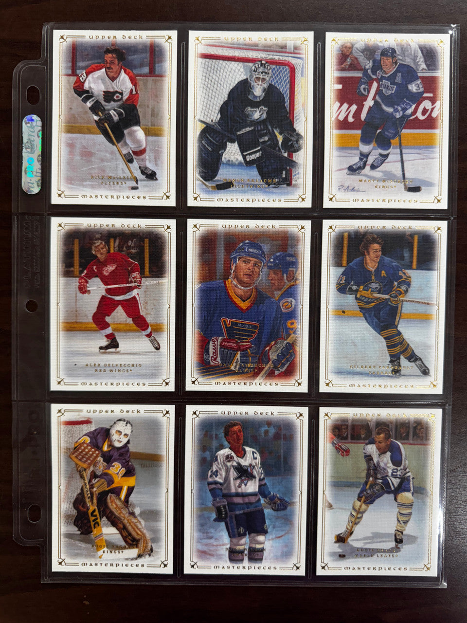 2008-09 Upper Deck Masterpieces Hockey Complete Set (87) NM-MT