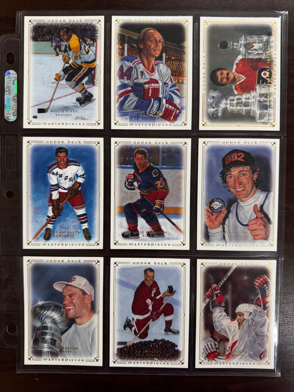 2008-09 Upper Deck Masterpieces Hockey Complete Set (87) NM-MT