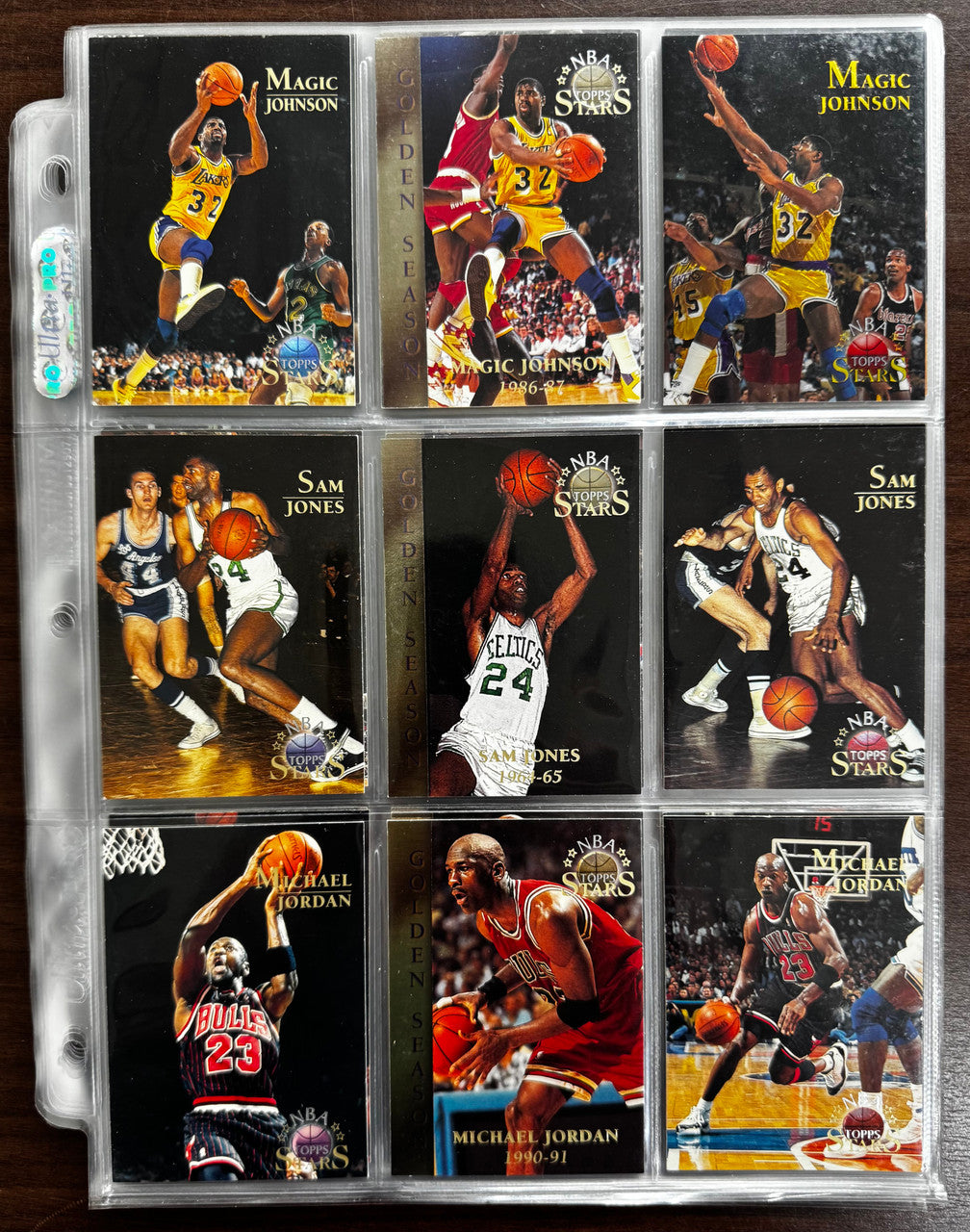 1996 Topps Basketball Stars Near Complete Set(139/150) Incl. Jordan, Magic, Bird