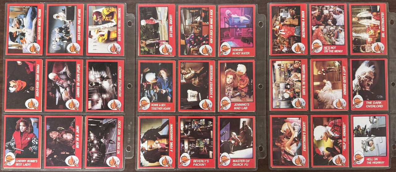 1986 Topps Howard The Duck Complete Card Set (77) W/ Stickers (22)