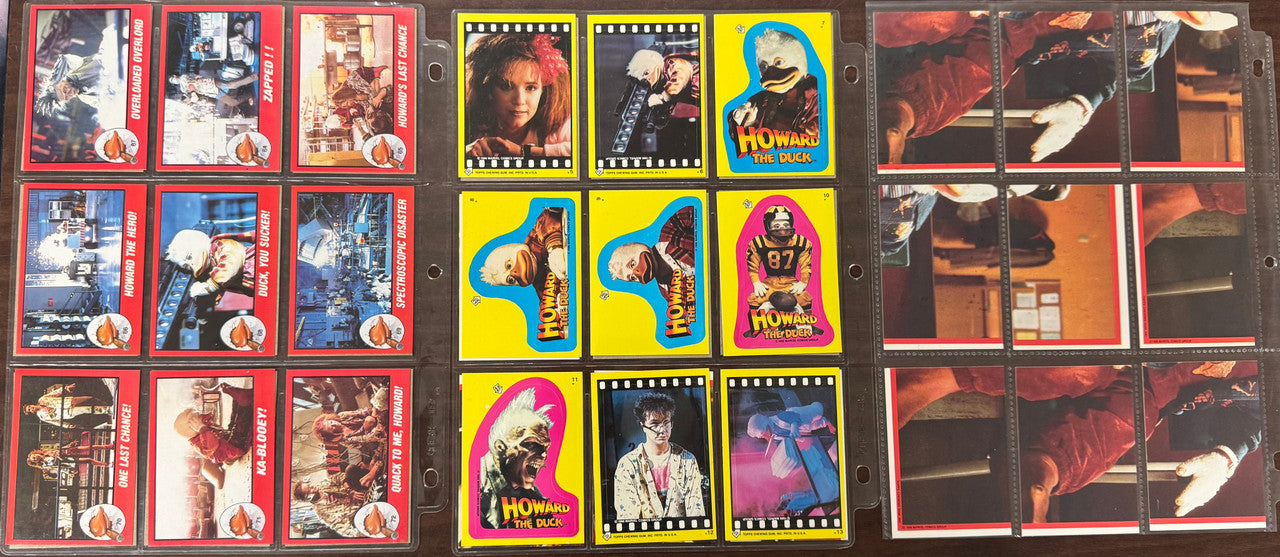 1986 Topps Howard The Duck Complete Card Set (77) W/ Stickers (22)