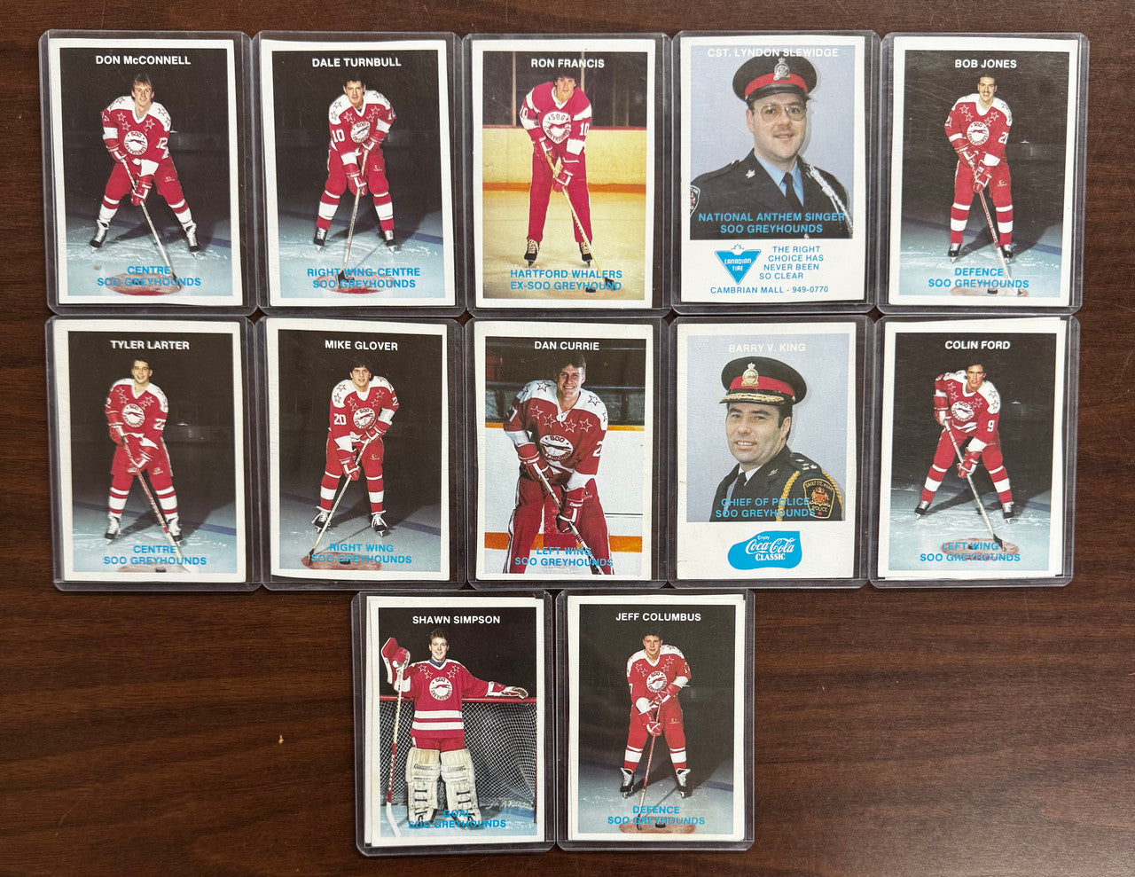 1987-88 P.L.A.Y. Soo Greyhounds Complete Set(35) Gretzky, Tocchet, Vanbiesbrouck