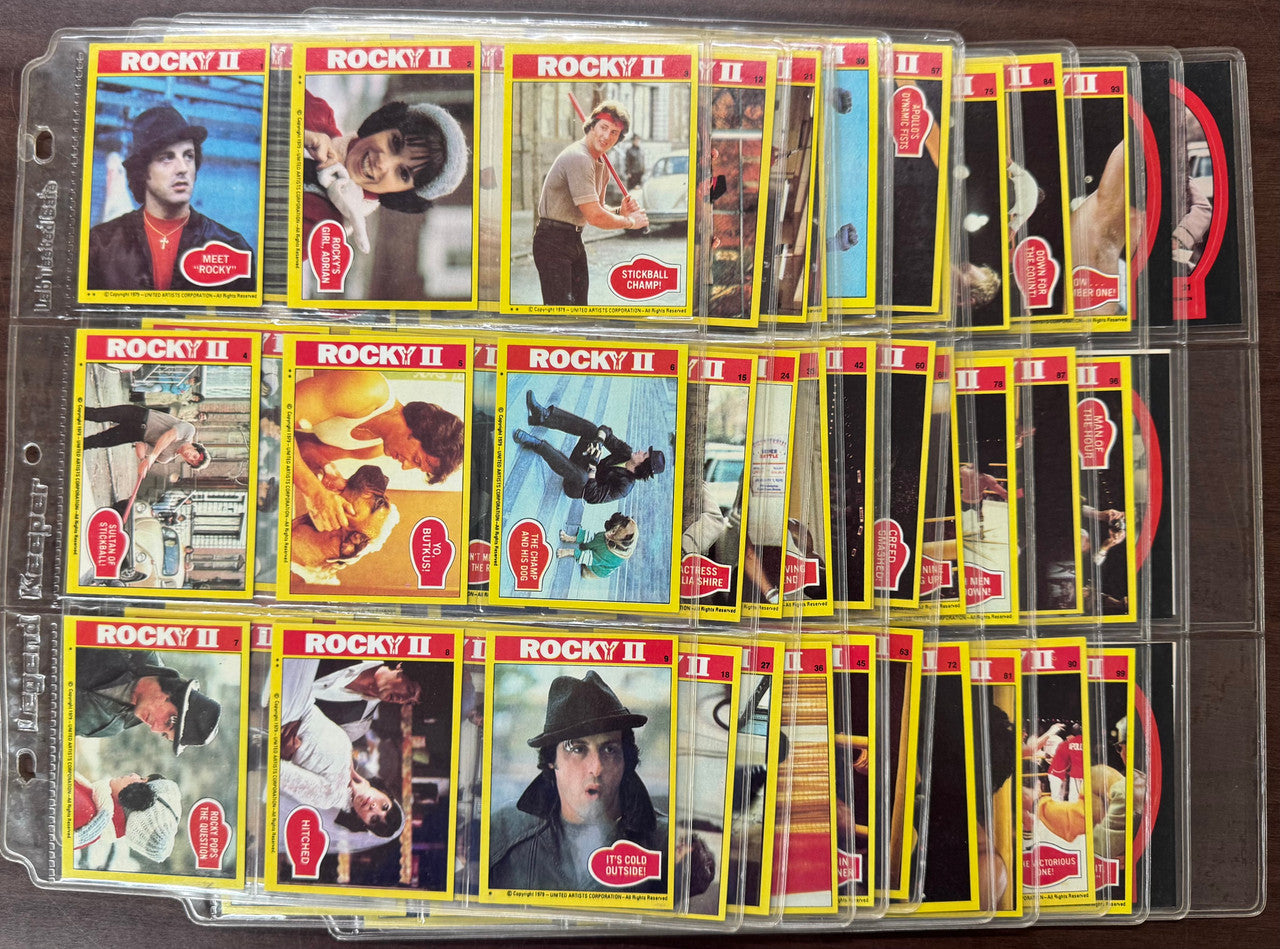 1979 Topps Rocky II Complete Card Set (99) W/ Stickers (22) EX-NM