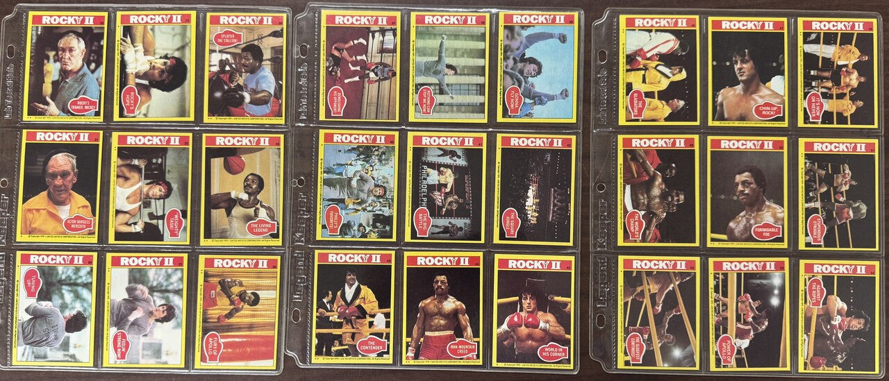 1979 Topps Rocky II Complete Card Set (99) W/ Stickers (22) EX-NM