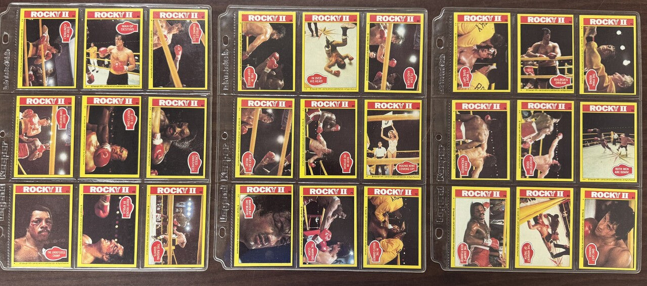 1979 Topps Rocky II Complete Card Set (99) W/ Stickers (22) EX-NM