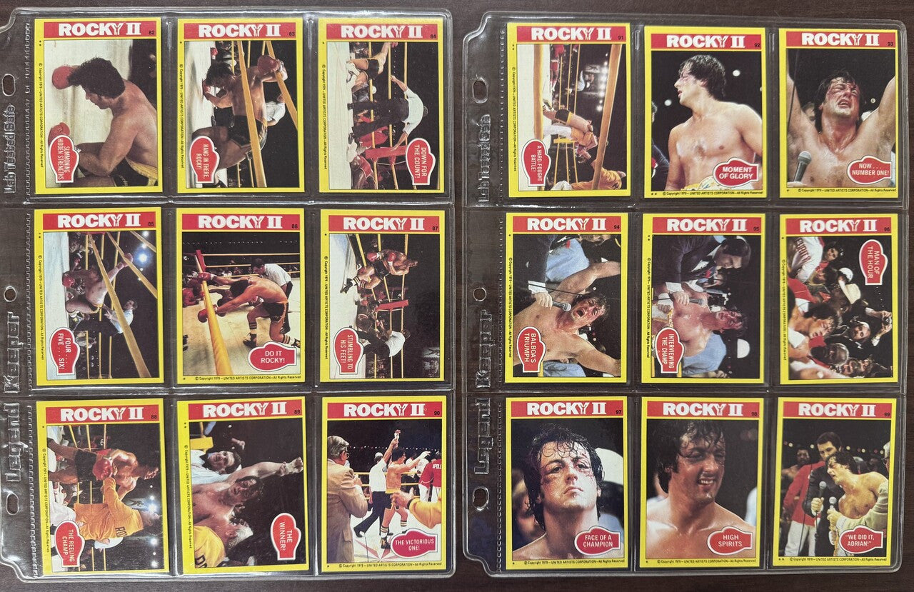 1979 Topps Rocky II Complete Card Set (99) W/ Stickers (22) EX-NM