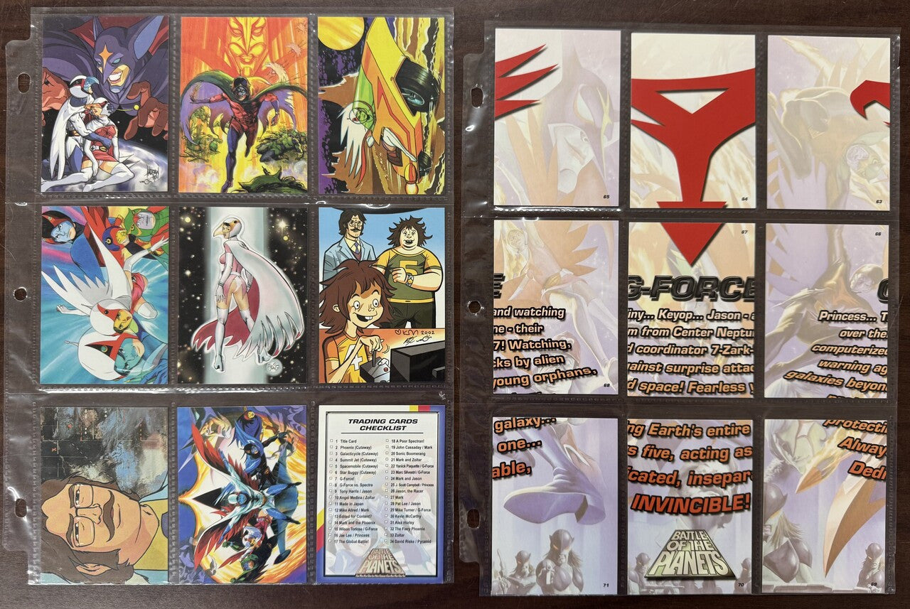 2002 Dynamic Forces Battle of the Planets Complete Card Set (72)